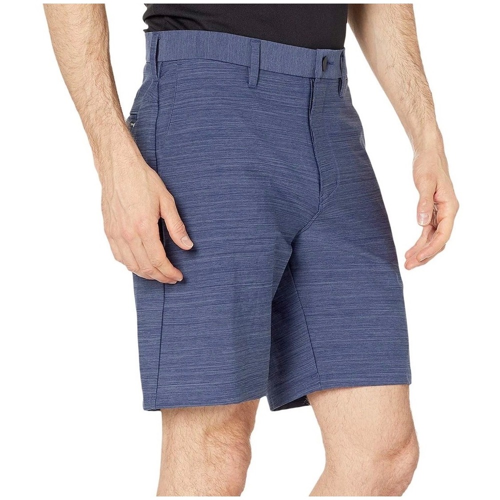 Hurley Nike Dri-FIT Hybrid Shorts Mens 34 Blue Heather AJ6449 Surf Walk Golf